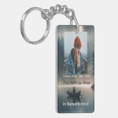 Porte-clés Christian Memory Keepsake Wilderness Lake Canoe (Devant gauche)