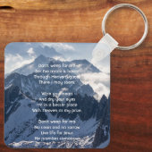 Porte-clés Christian Mountains Alpine Memorial Keepsake (Verso)