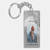 Porte-clés Christian Poem Memorial Keepsake Angel Sky Clouds  (Devant gauche)