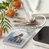 Porte-clés Christian Poem Memorial Keepsake Angel Sky Clouds  (Devant droit)