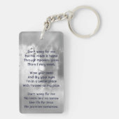 Porte-clés Christian Poem Memorial Keepsake Angel Sky Clouds  (Dos)