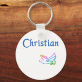 Porte-clés Christian Rainbow Dove (Recto)