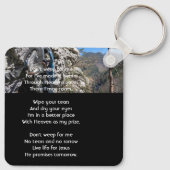 Porte-clés Christian Rock Climbing Memorial Keepsake (Dos)