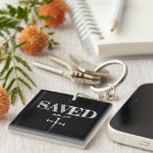 Porte-clés Christian SAVED avec 3 Croix à ongles (Devant Droit)