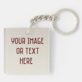 Porte-clés Christian Saved Croix rouge et conception de texte (Dos)