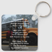 Porte-clés Christian School Bus Driver  Memorial Keepsake  (Dos)
