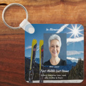 Porte-clés Christian Skiing Skier Memorial Keepsake (Recto)