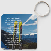 Porte-clés Christian Skiing Skier Memorial Keepsake (Dos)