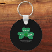 Porte-clés Christian St Patrick's Day Religious Trinity Clove (Recto)