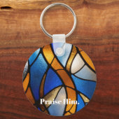 Porte-clés Christian stain-glass look (Recto)