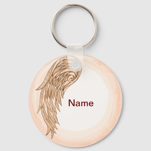 Porte-clés Christian un ange aile (Recto)