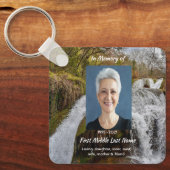 Porte-clés Christian Waterfall Landscape  Memorial Keepsake  (Recto)
