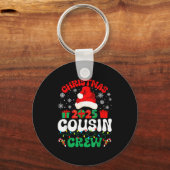 Porte-clés Christmas 2025 Cousin Crew Xmas Funny Matching Fam (Recto)