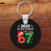 Porte-clés Christmas 2025 The Year I Barely Survived Six Seve (Recto)