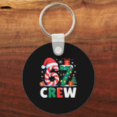 Porte-clés Christmas 67 Crew Brainrot Funny Candy Cane Lights (Recto)