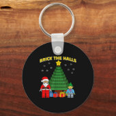 Porte-clés Christmas Building Bricks Brick The Halls Block Bu (Recto)