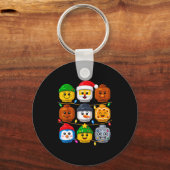 Porte-clés Christmas Building Crew Costume Master Builder Blo (Recto)