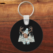 Porte-clés Christmas Camo Hunting Reindeer Pajamas With Deer  (Recto)