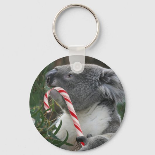 Porte-clés Christmas Candy Cane Koala (Recto)