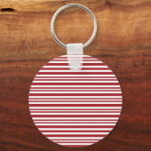 Porte-clés Christmas Candy Cane Stripes (Verso)
