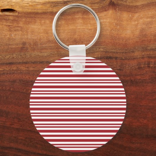 Porte-clés Christmas Candy Cane Stripes (Verso)