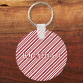 Porte-clés Christmas Candy Cane Stripes keychain (Verso)