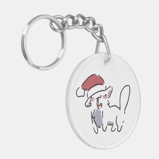 Porte-clés Christmas Cat (Devant gauche)