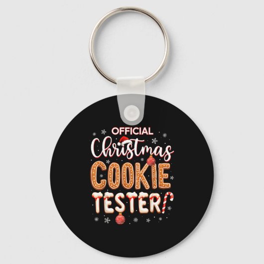 Porte-clés Christmas Cookie Tester Taster Baking Crew Toddle (Recto)