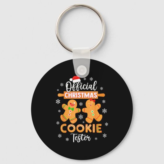 Porte-clés Christmas Cookie Tester Taster Baking Crew Toddle  (Recto)
