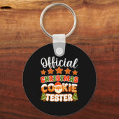 Porte-clés Christmas Cookie Tester Taster Funny Family Baking (Recto)