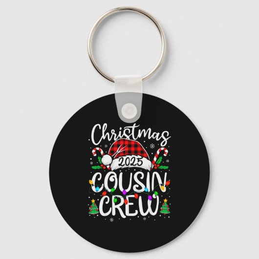 Porte-clés Christmas Cousin Crew 2025 Family Matching Xmas Pa (Recto)
