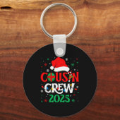Porte-clés Christmas Cousin Crew 2025 Xmas Funny Matching Fam (Recto)