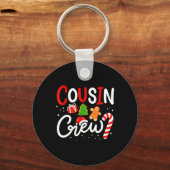 Porte-clés Christmas Cousin Crew Funny Santa Hat Light Kids M (Recto)
