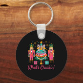 Porte-clés Christmas Crushing It Nutcracker - Funny Retro Ugl (Recto)