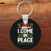 Porte-clés Christmas Funny I Come In Peace Couple Matching Me (Recto)