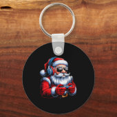 Porte-clés Christmas Gamer Santa Xmas Gaming Men Boys Kids Te (Recto)
