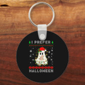 Porte-clés Christmas Ghost I Prefer Halloween Ugly Xmas Men W (Recto)