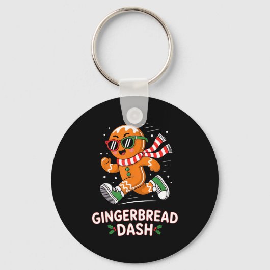 Porte-clés Christmas Gingerbread Dash Running Runner Xmas Mar (Recto)