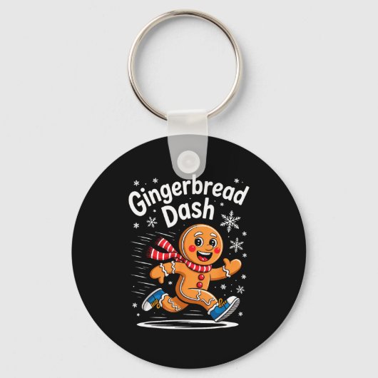 Porte-clés Christmas Gingerbread Dash Running Runner Xmas Mar (Recto)