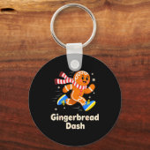 Porte-clés Christmas Gingerbread Dash Running Runner Xmas Mar (Recto)