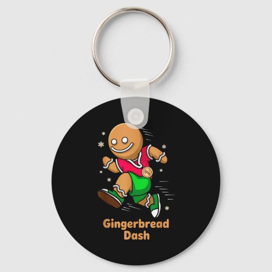 Porte-clés Christmas Gingerbread Dash Running Runner Xmas Mar (Recto)