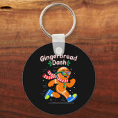 Porte-clés Christmas Gingerbread Dash Running Runner Xmas Mar (Recto)