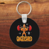 Porte-clés Christmas Gingershred Gym Bodybuilding Funny Ginge (Recto)