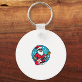 Porte-clés Christmas guitarist Rockmusic Christmas (3) (Recto)