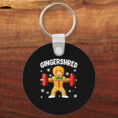 Porte-clés Christmas Gym Gingerbread Gingershred Xmas Workout (Recto)