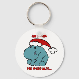 Porte-clés Christmas Hippo
