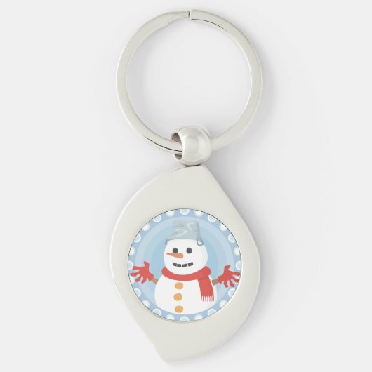 PORTE-CLÉS CHRISTMAS HIVER SNOWMAN (Devant)