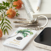 Porte-clés Christmas Holidays Coastal Palm Tree Swag (Devant droit)