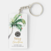 Porte-clés Christmas Holidays Coastal Palm Tree Swag (Dos)