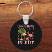 Porte-clés Christmas In July Nk Flamingo Santa Hat Christmas (Recto)